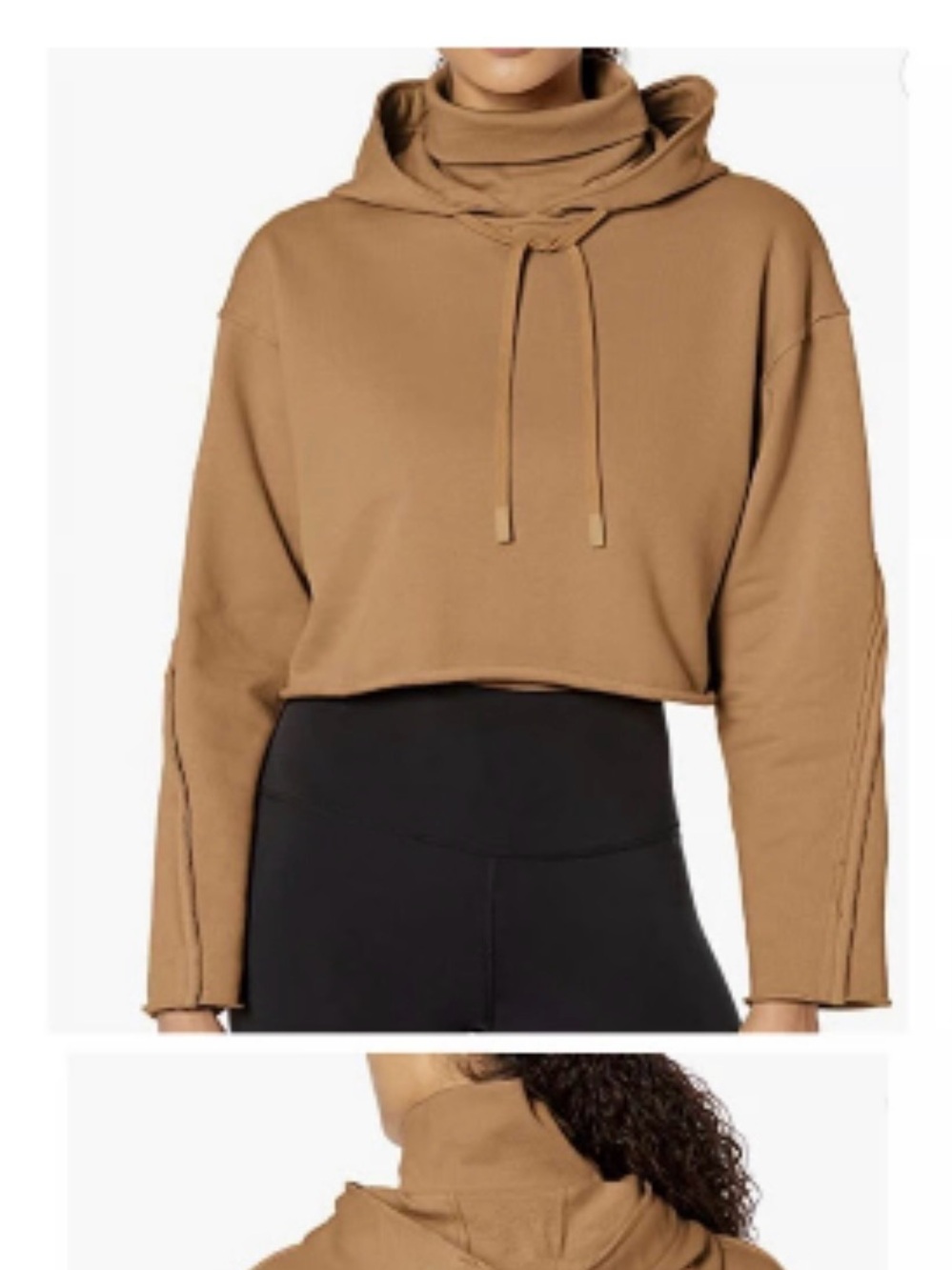 Cropped Hooded Sweatshirt by Alo Yoga Sz XS